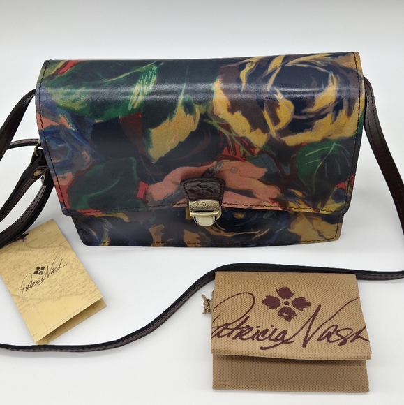 New Patricia Nash Leather Lanza Crossbody Clutch Bag - Picture 2 of 11